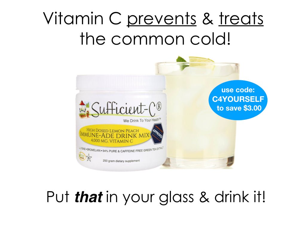 We're sharing Vitamin C Prevents and Treats the Common Cold because you need to know!