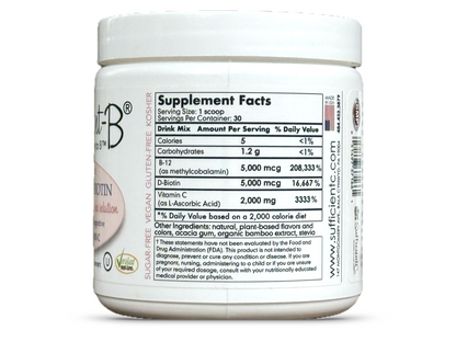 Abundant-B® High-Dosed Methyl B-12 & Biotin Pink Lemonade drink mix solution